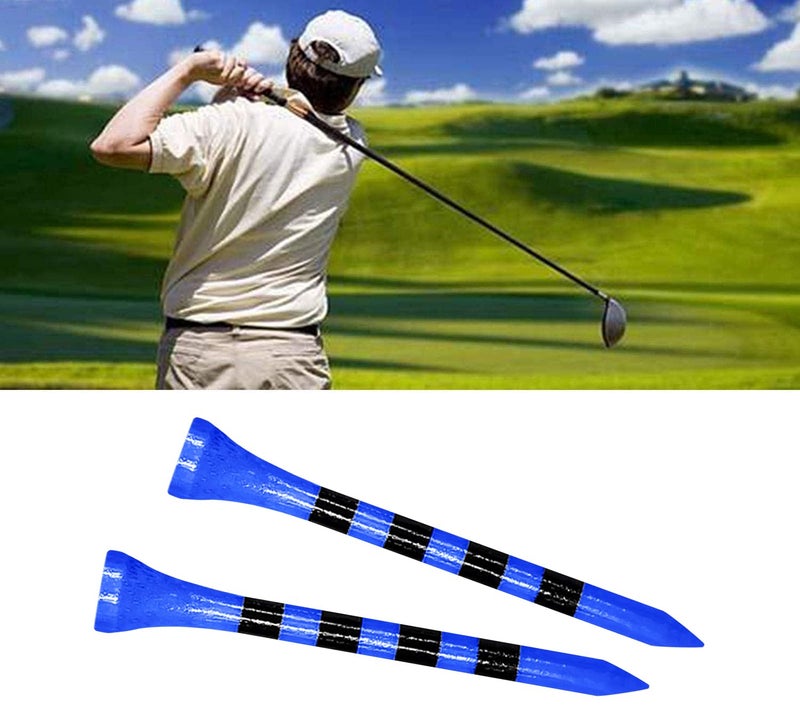 Zivisk Wooden Golf Tees 2-3/4 inch 100 Count, 2.75" Long Golf Wood Bamboo Tees(Blue,70mm) - Image 5